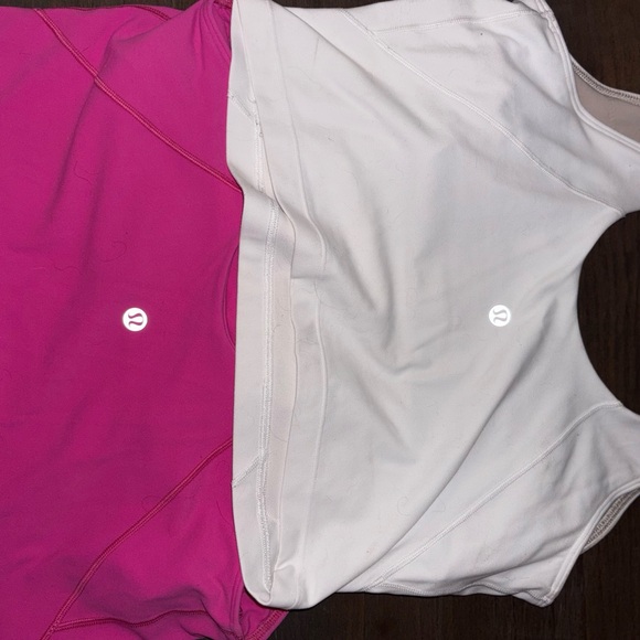 lululemon athletica Tops - lululemon athletica Colorblock Tank Top - Pink & White